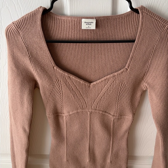 Abercrombie brown Ribbed Knit Bodysuit - Picture 2 of 3